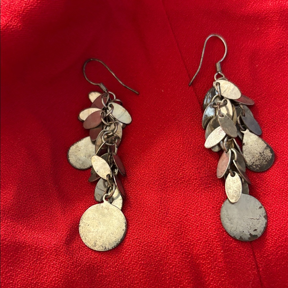Multi Layer Vintage Dangle Earrings - image 1